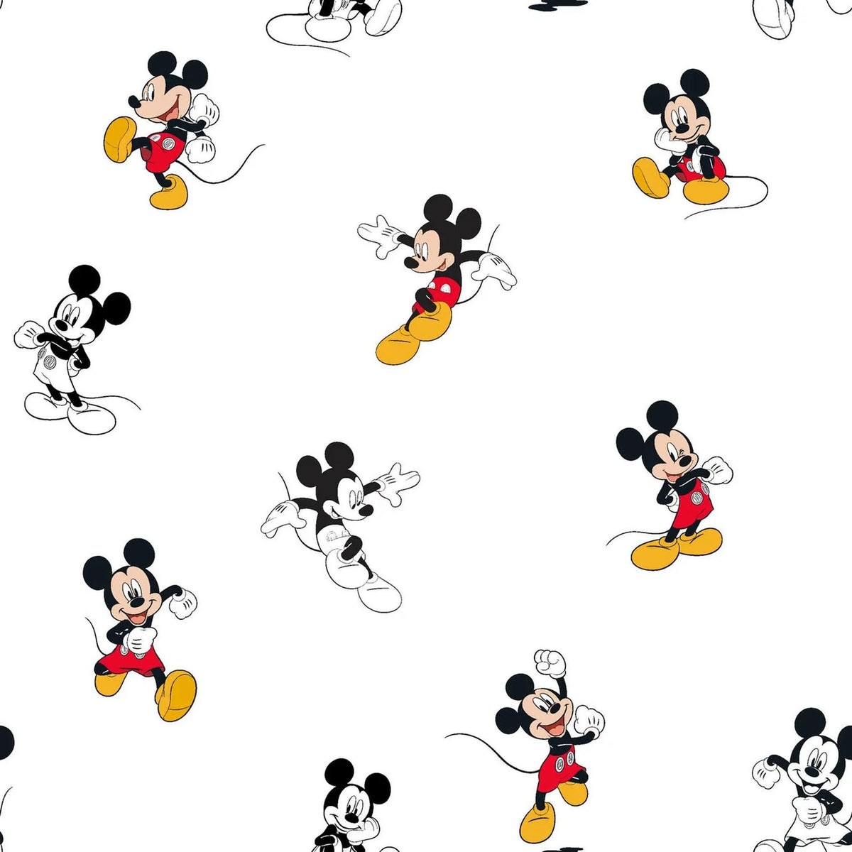 Licensed Prints - Mickey Traditional - White