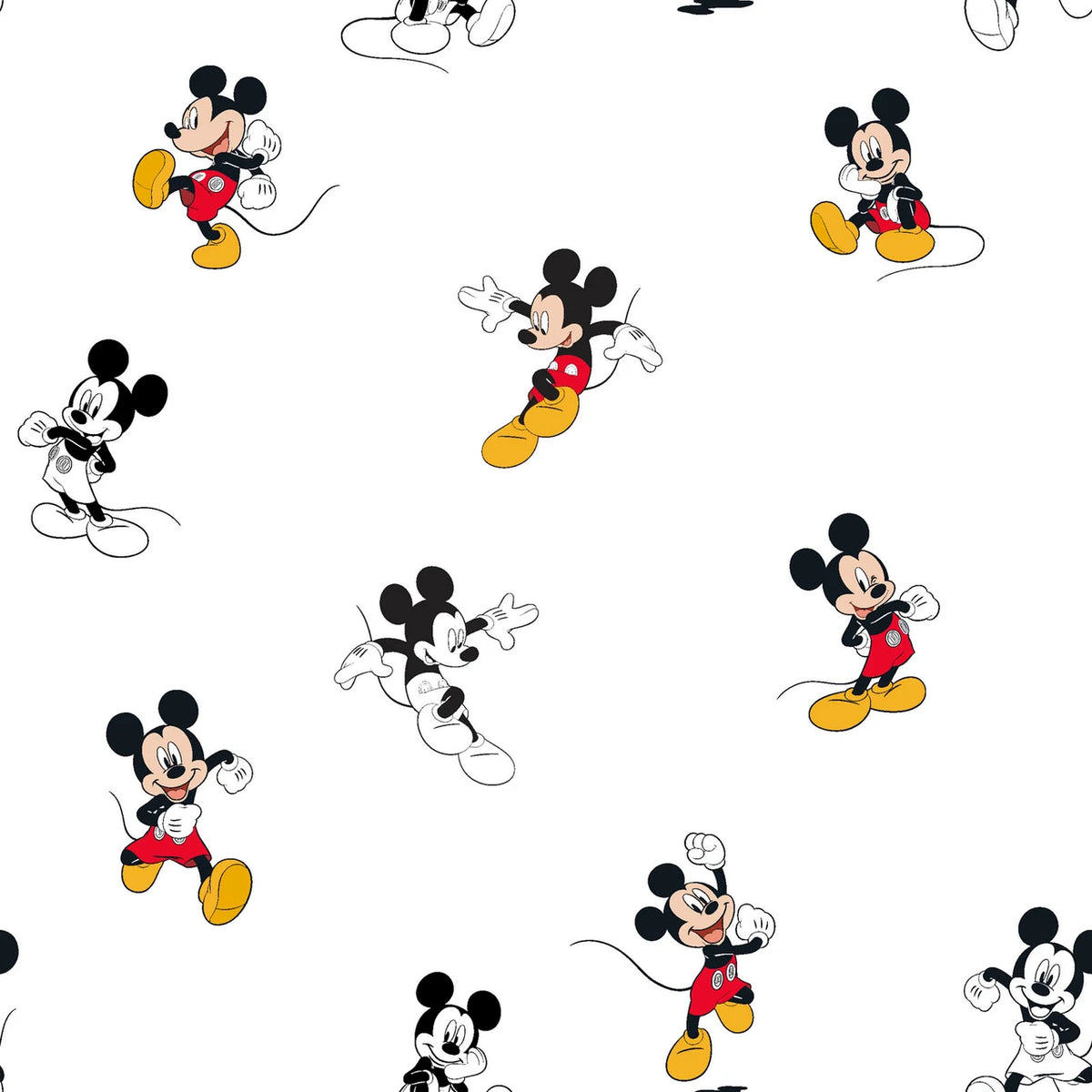 Licensed Prints - Mickey Traditional - White