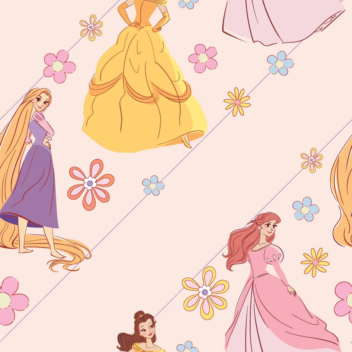 Licensed Prints - Disney Princesses - Pastel