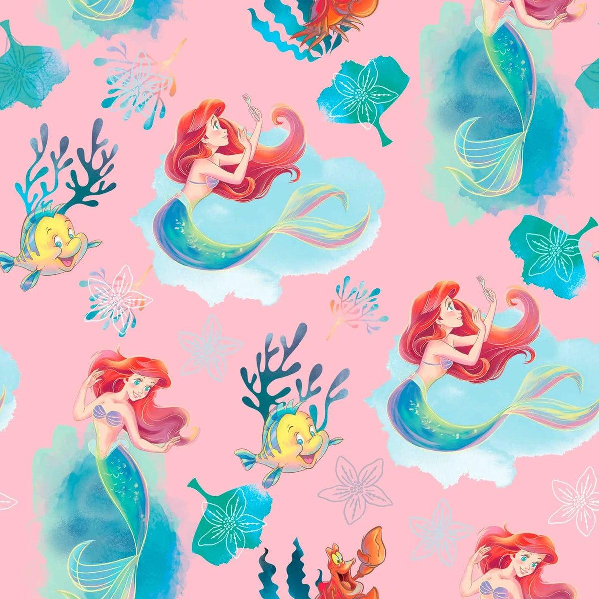 Licensed Prints - Disney Pink Ariel