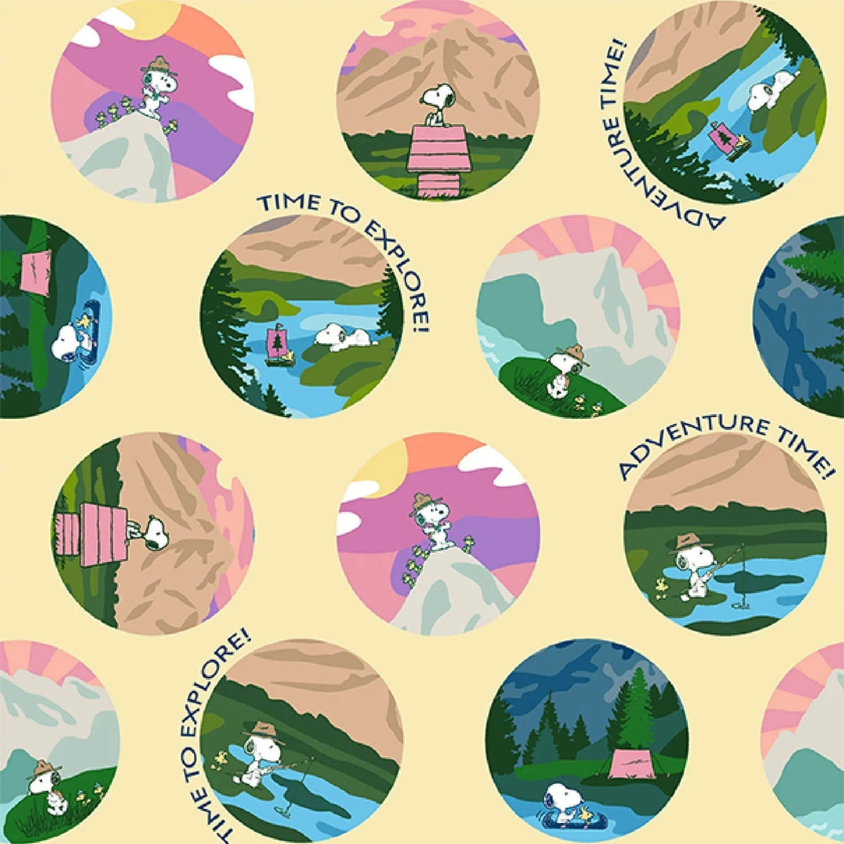 Licensed Prints - Snoopy Adventure Awaits - Yellow