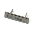 Sallie Tomato Serif Handmade Label - Gunmetal