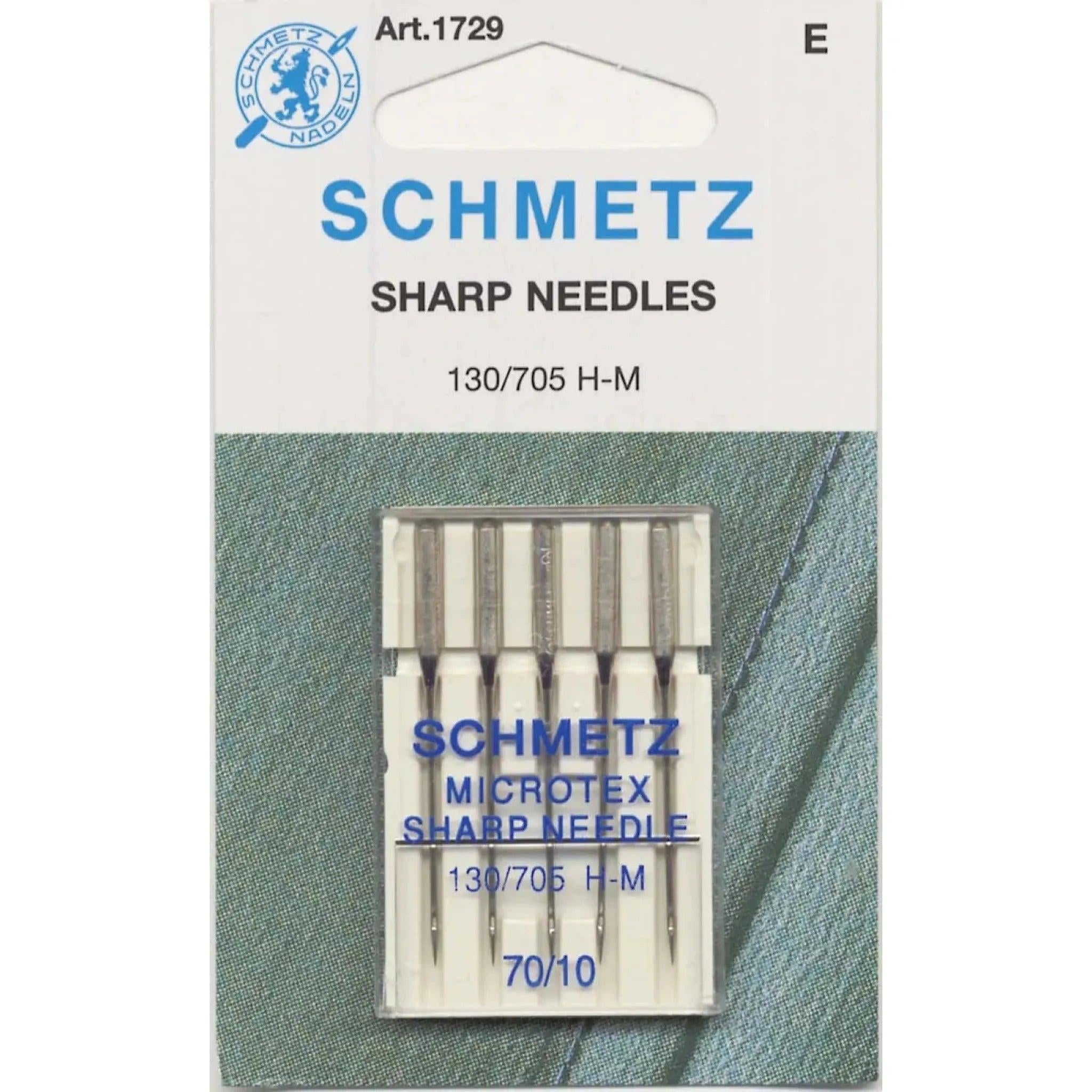Schmetz Sharp / Microtex Machine Needle Size 70/10