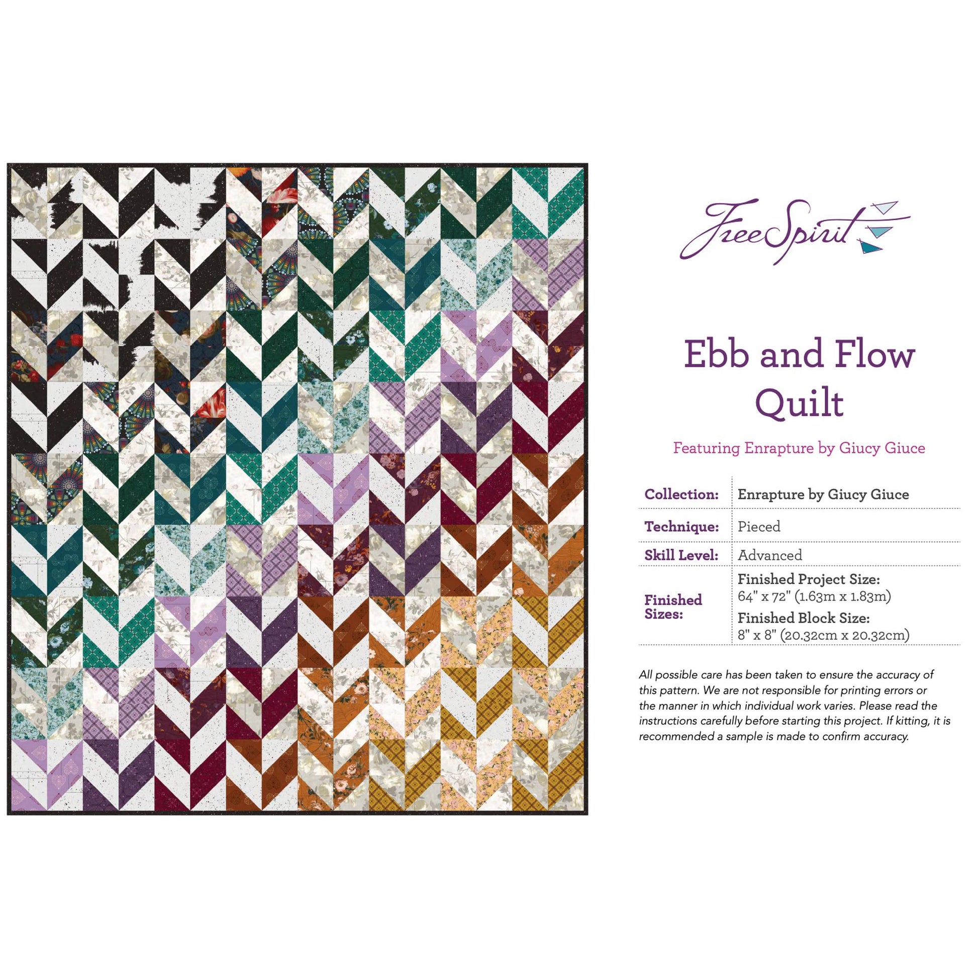 Ebb and Flow Quilt FREE PDF Pattern