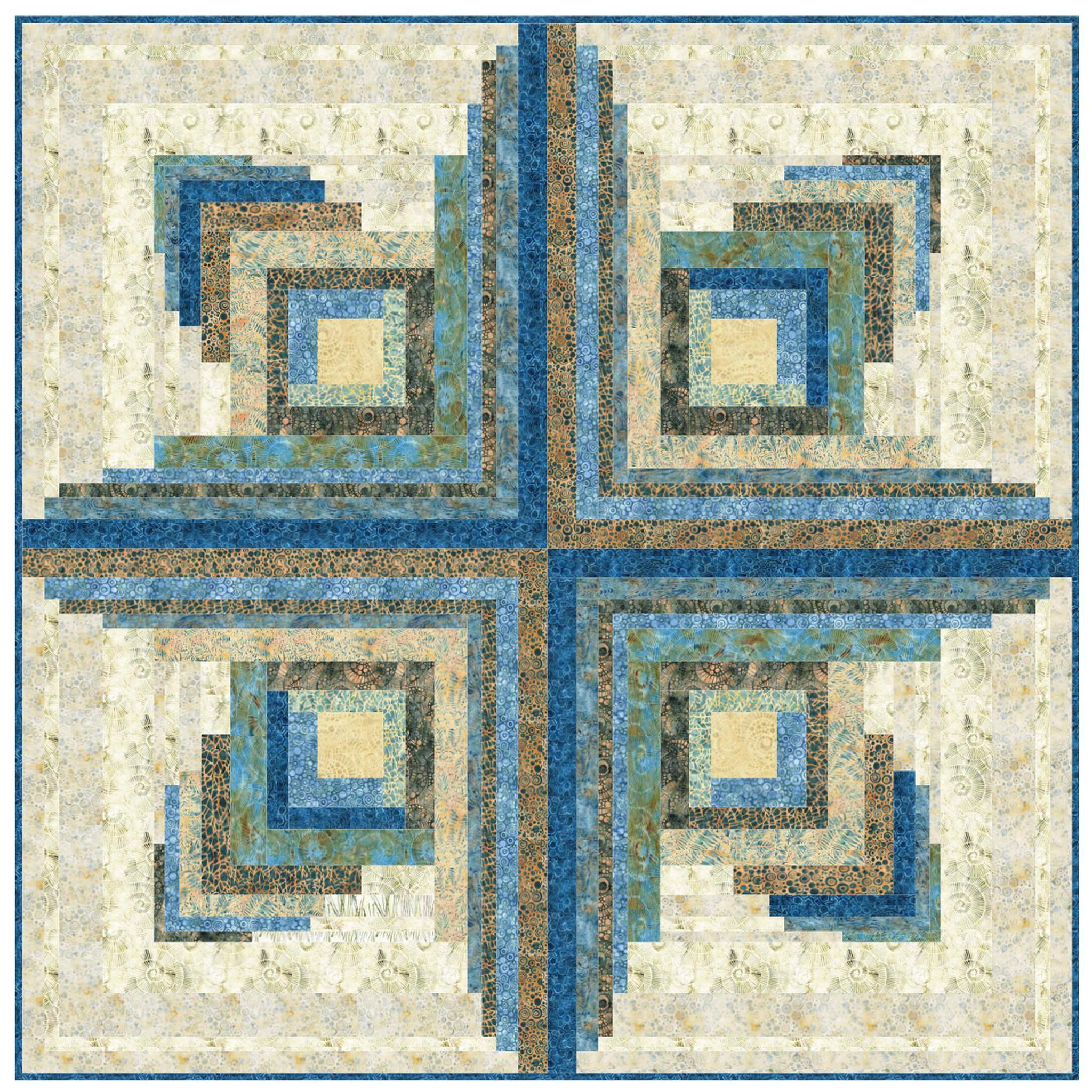 Kit: Echo in Stone Strata 72" x 72"