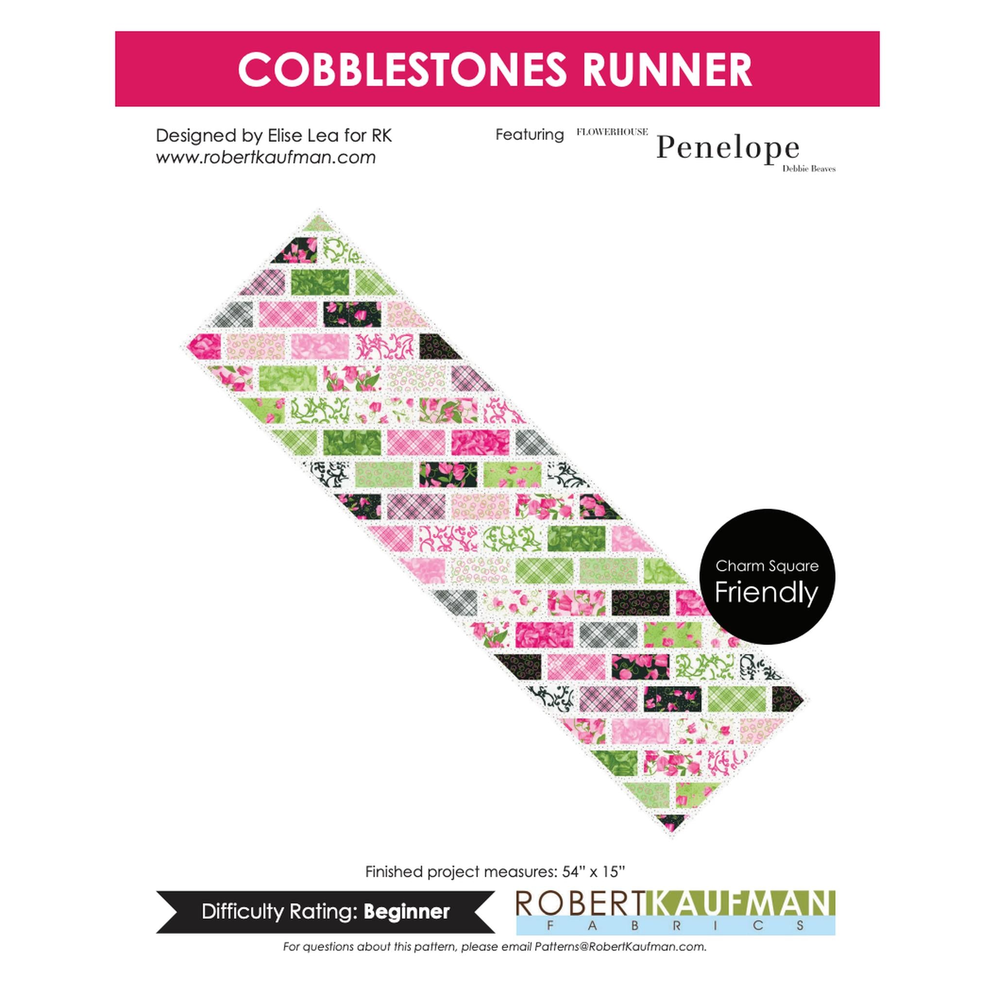 Cobblestones Table Runner FREE PDF Download