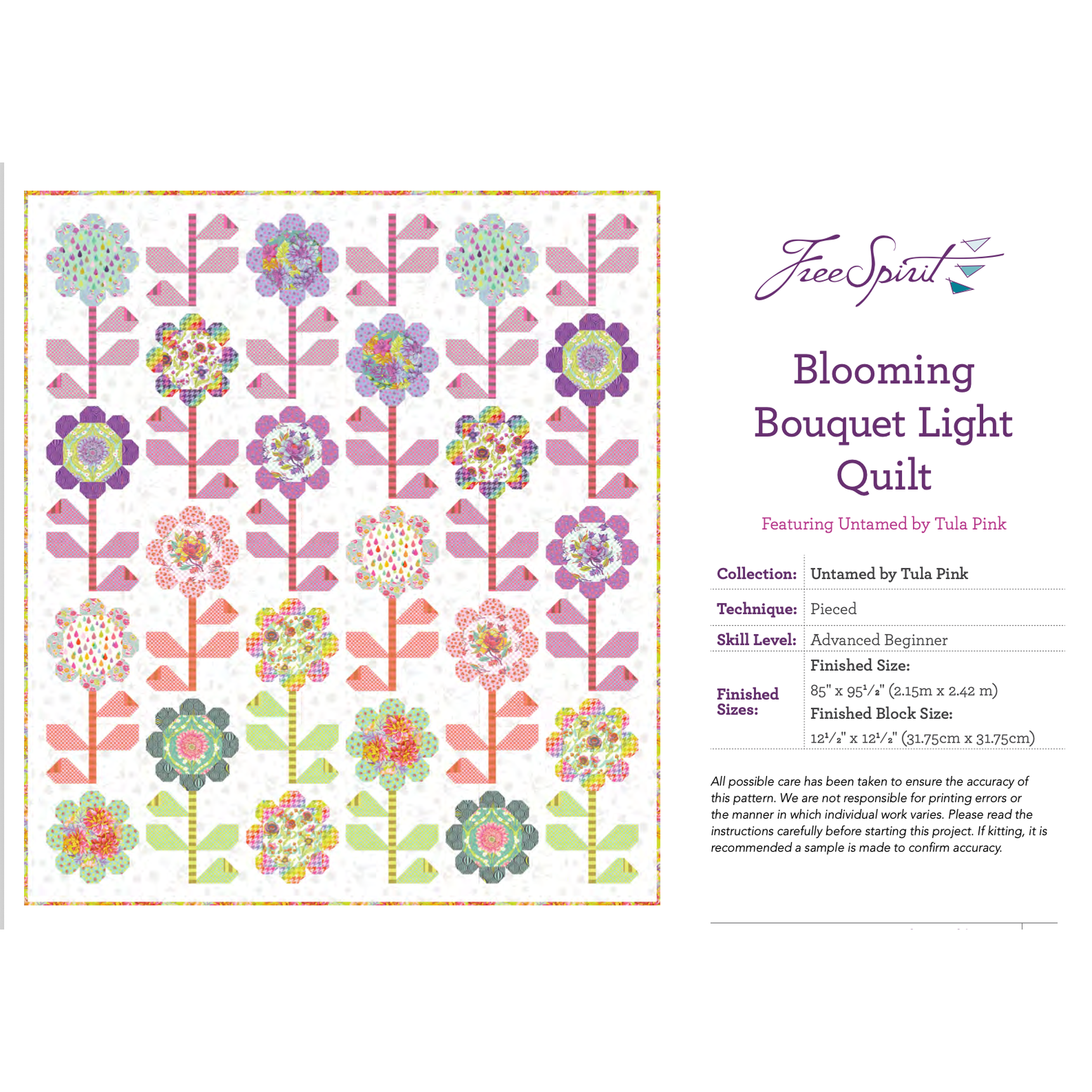 Blooming Bouquet Quilt FREE PDF Download