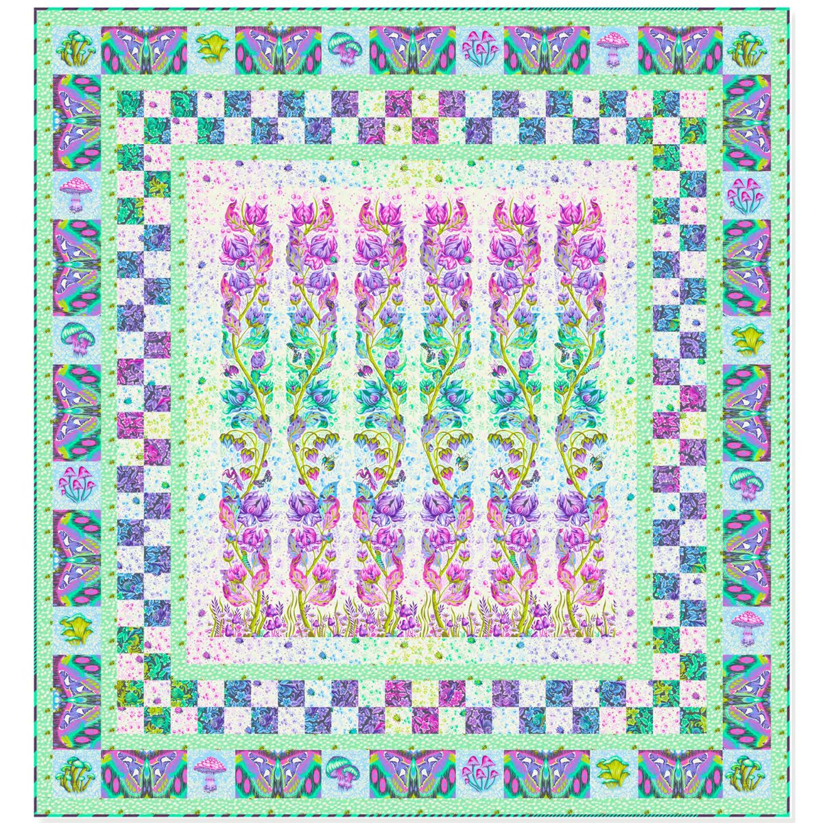 Glow Up Quilt Kit by Tula Pink - Multiple Colorways Available | 70" x 75"