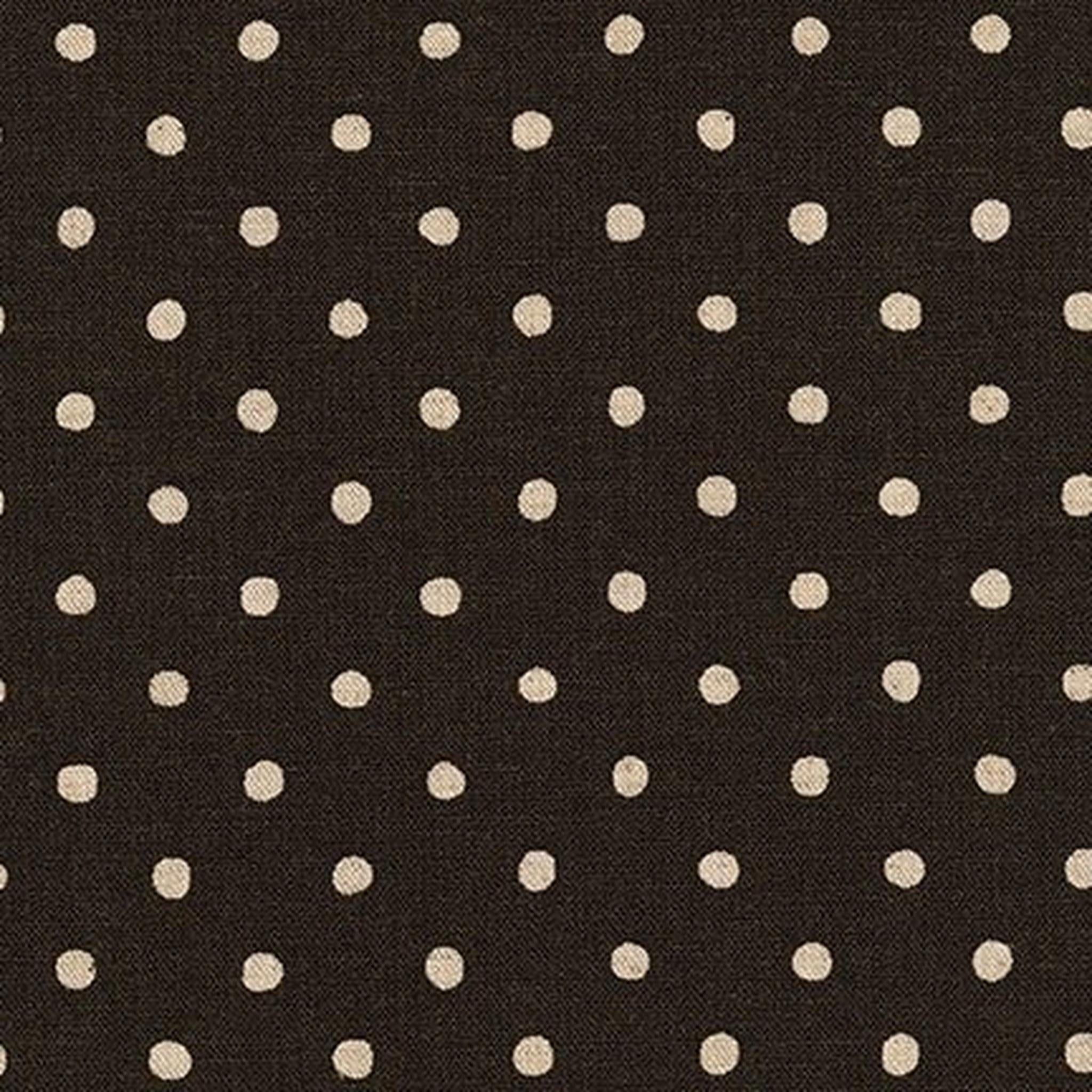 Sevenberry Canvas Black and Natural Dots