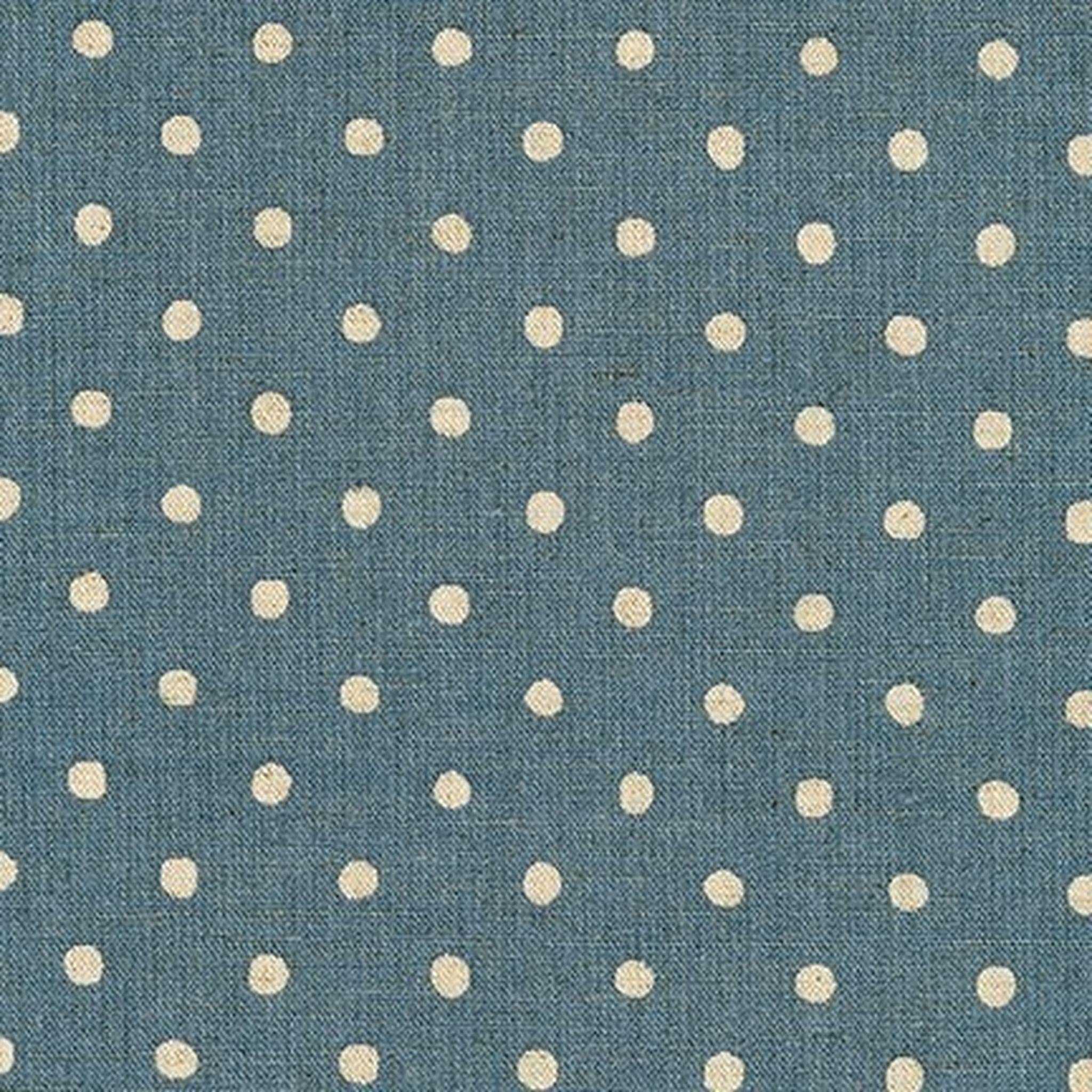 Sevenberry Canvas Denim and Natural Dots