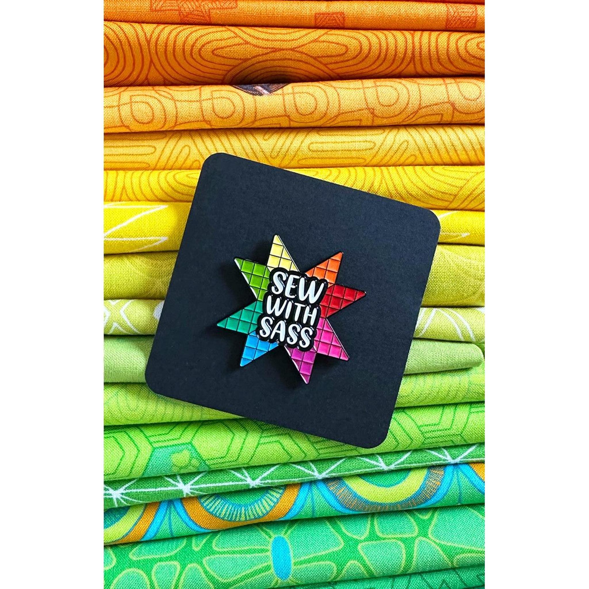 Sew with Sass Enamel Pin
