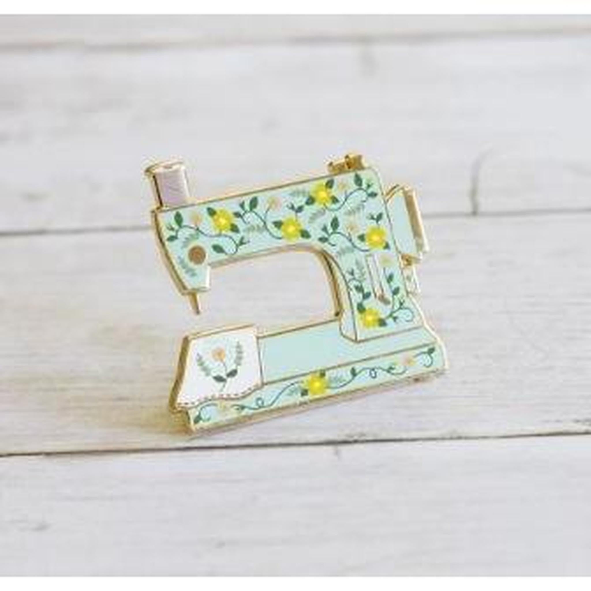 Sewing Machine Interactive Enamel Pin | Multiple Colorways