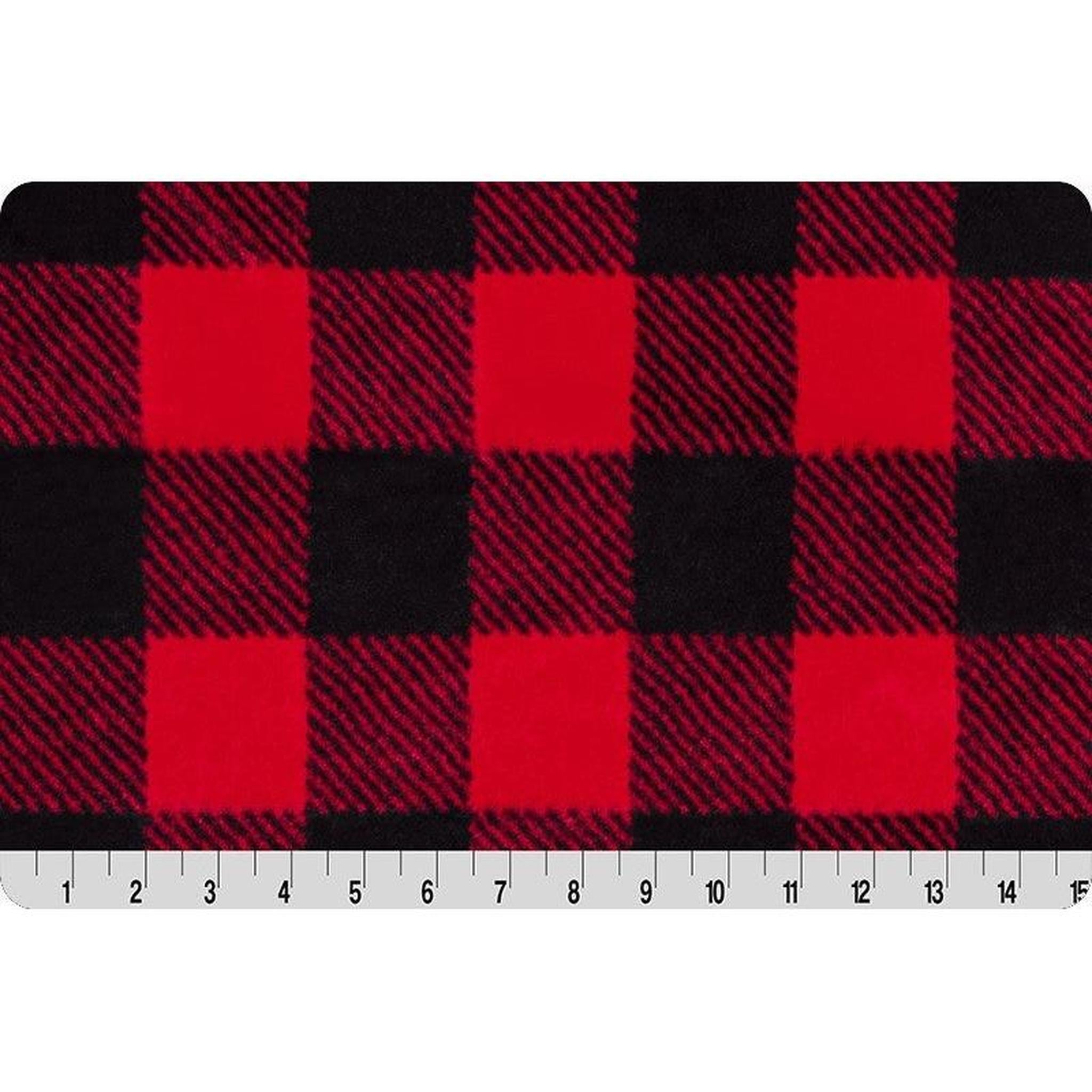Shannon Luxe Cuddle Buffalo Check - Scarlet/Black