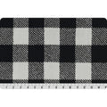 Shannon Luxe Cuddle Buffalo Check - Silver/Black