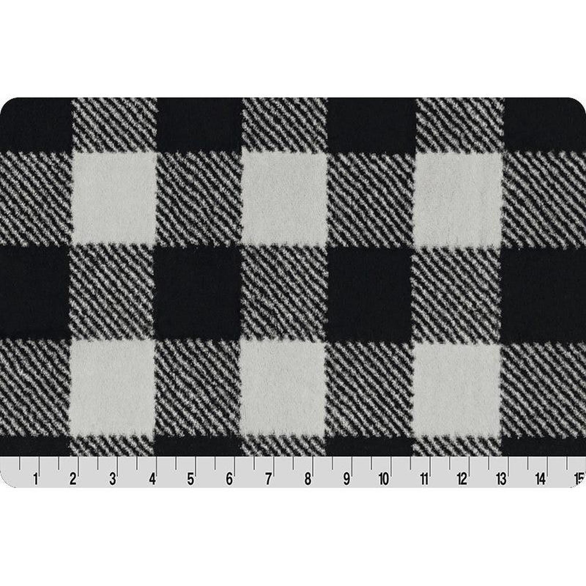 Shannon Luxe Cuddle Buffalo Check - Silver/Black