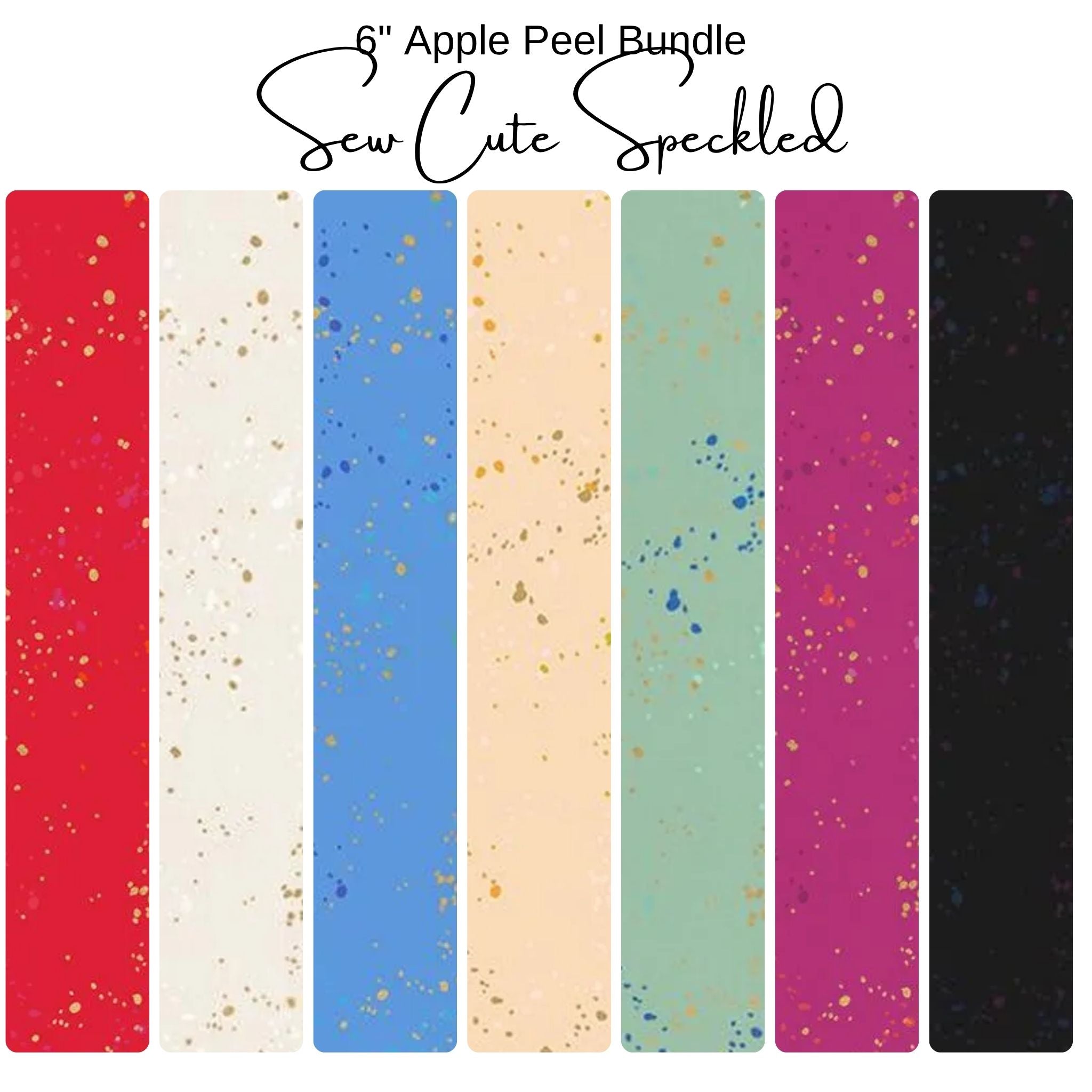 6" Apple Peels (7) Sew Cute Speckled