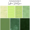 Fat Quarter Bundle (7) Light to Dark Greens