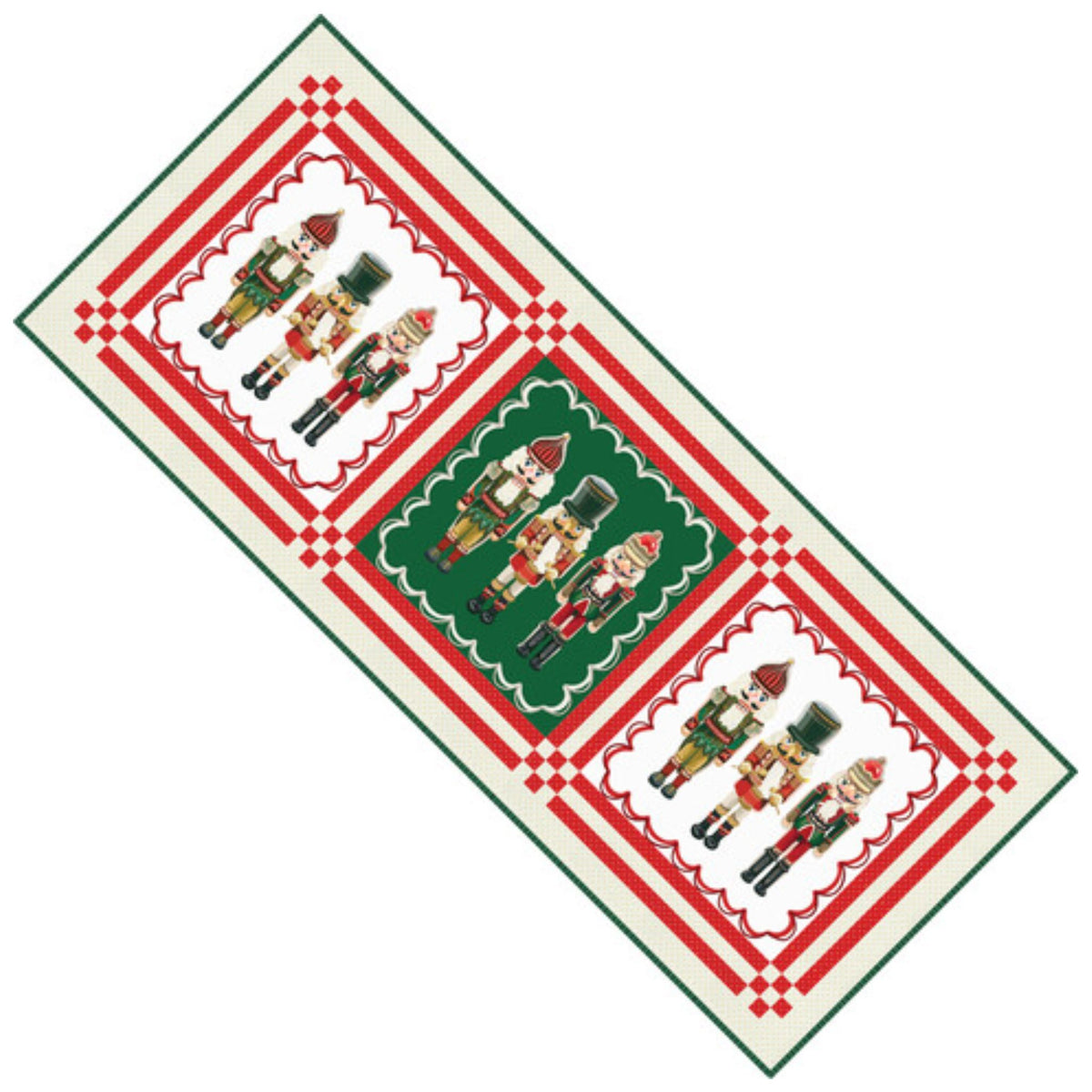 Holiday Nutcracker Runner - Pattern included