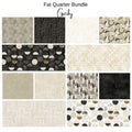 Fat Quarter Bundle (12) - Gatsby - Champagne Noir