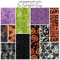 Fat Quarter Bundle (11) - Boo Bash Batiks - Witches - Orange