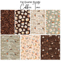 Fat Quarter Bundle (7) Coffee Time by Riley Blake