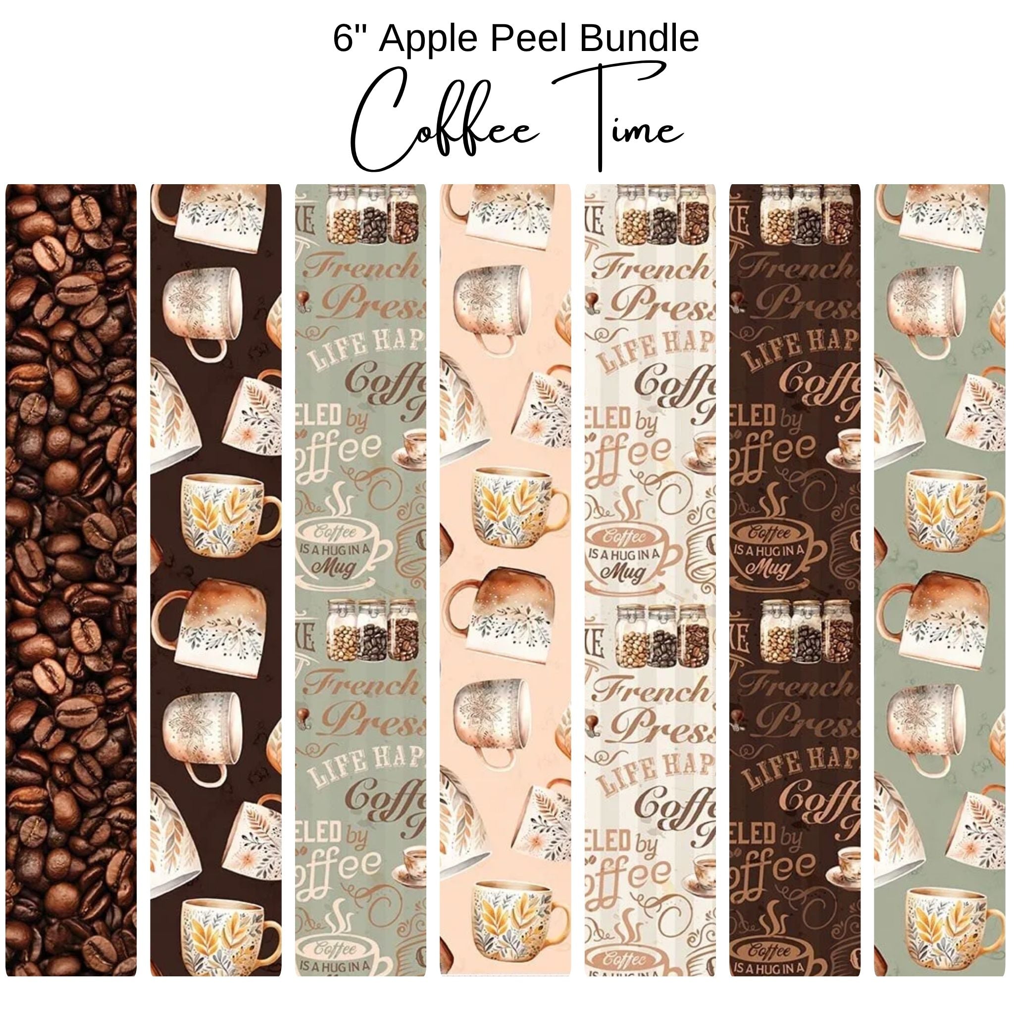6" Peel (7) - Coffee Time by Riley Blake