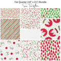 Fat Quarter Bundle (9) - Snow Time by Me and My Sister - White
