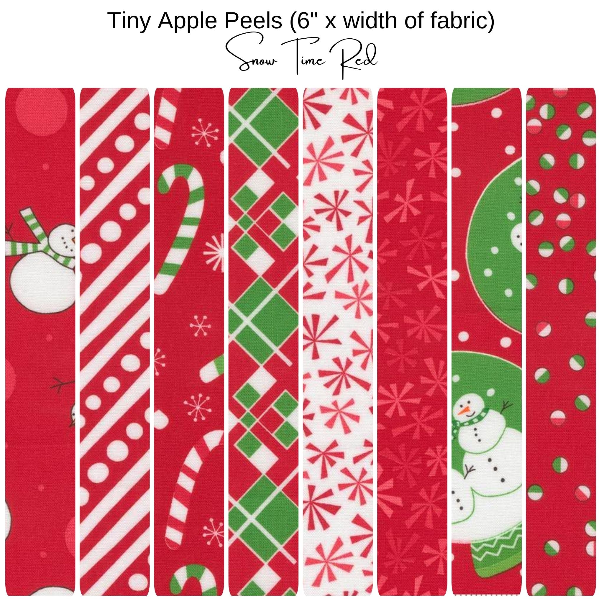 6" Peel (8) - Snow Time by Me and My Sister - Red
