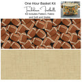 Kit:  One Hour Basket - Touchdown Footballs 9"Wx 6"Dx7"T