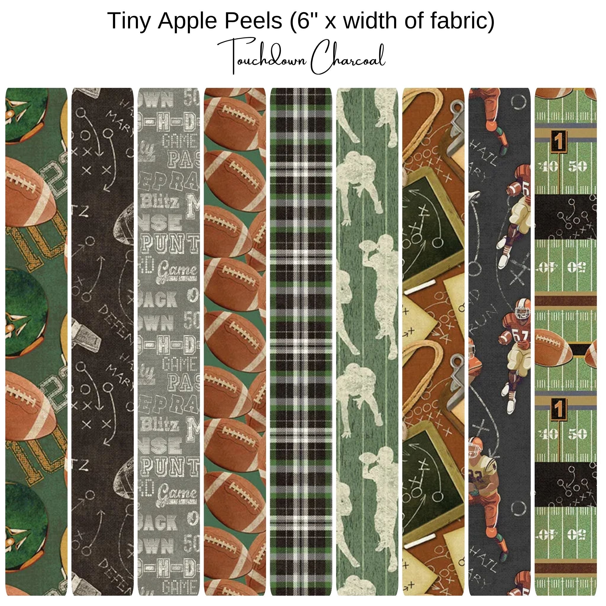 6" Apple Peels (9) - Touchdown - Charcoal