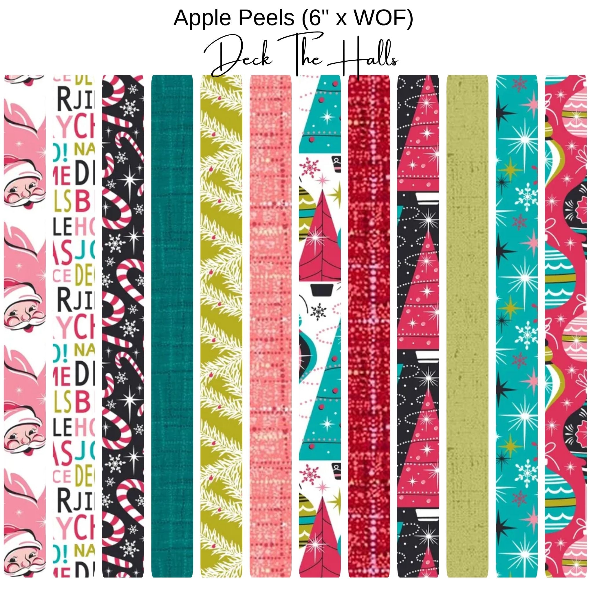 6" Apple Peels (12) - Deck the Halls Plus