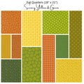 Fat Quarter Bundle (11) - Scenery by Elizabeth Hartman - Yellow and Green