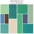 Fat Quarter Bundle (11) - Scenery by Elizabeth Hartman - Teal and Blue