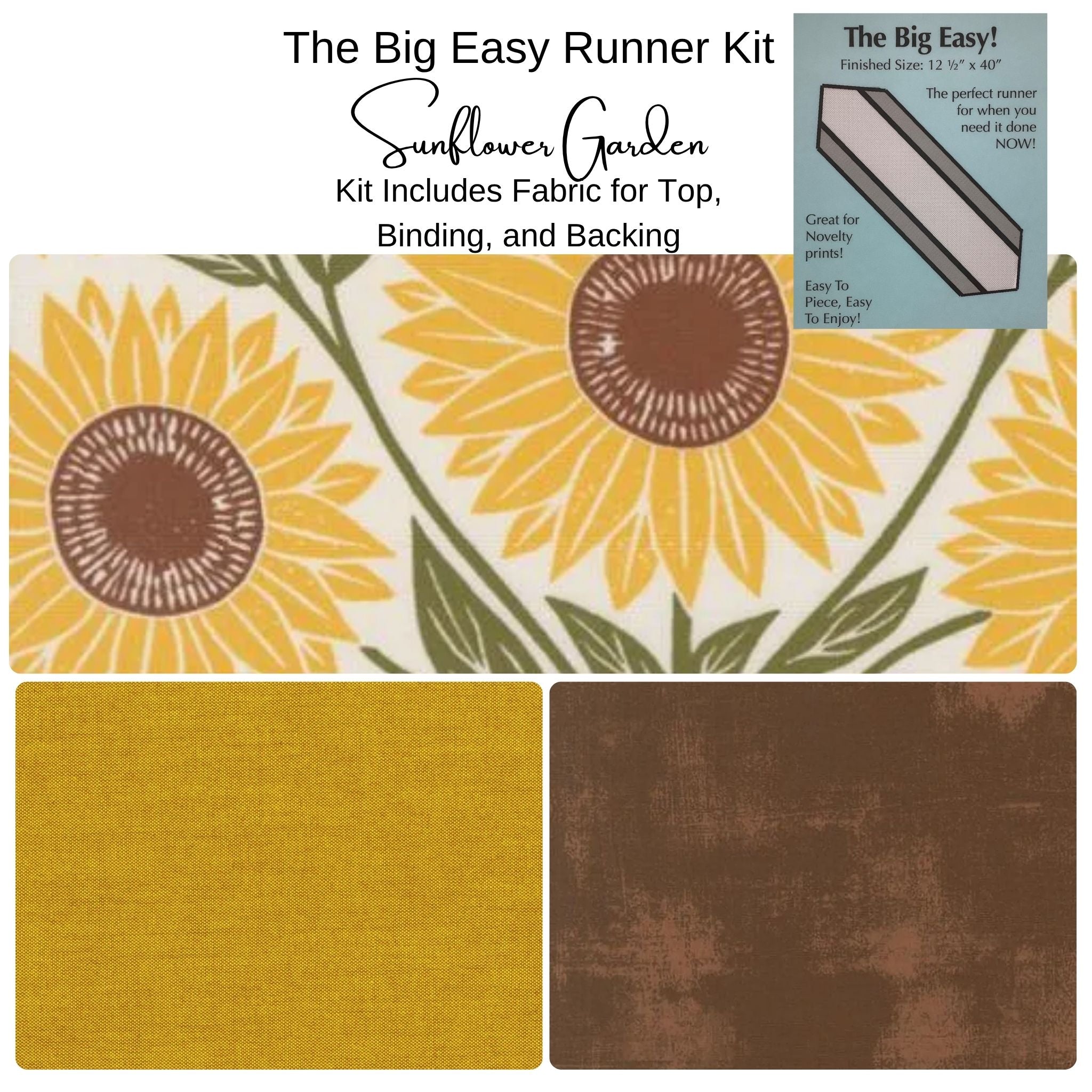 Big Easy Table Runner Kit - Garden Sunflower