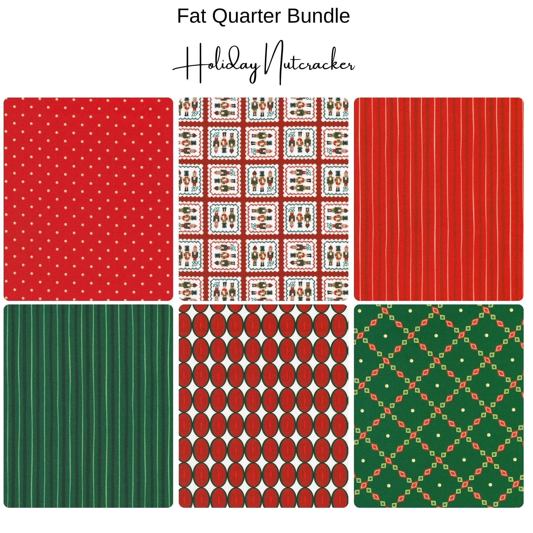 Fat Quarter Bundle (6) - Holiday Nutcracker