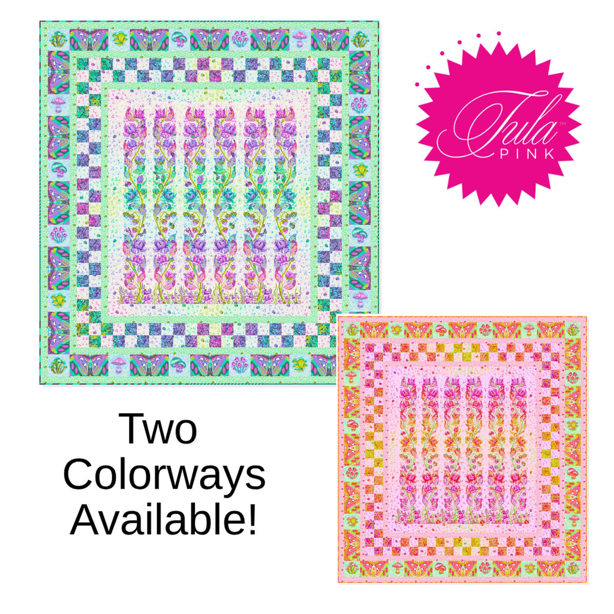 Glow Up Quilt Kit by Tula Pink - Multiple Colorways Available | 70" x 75"