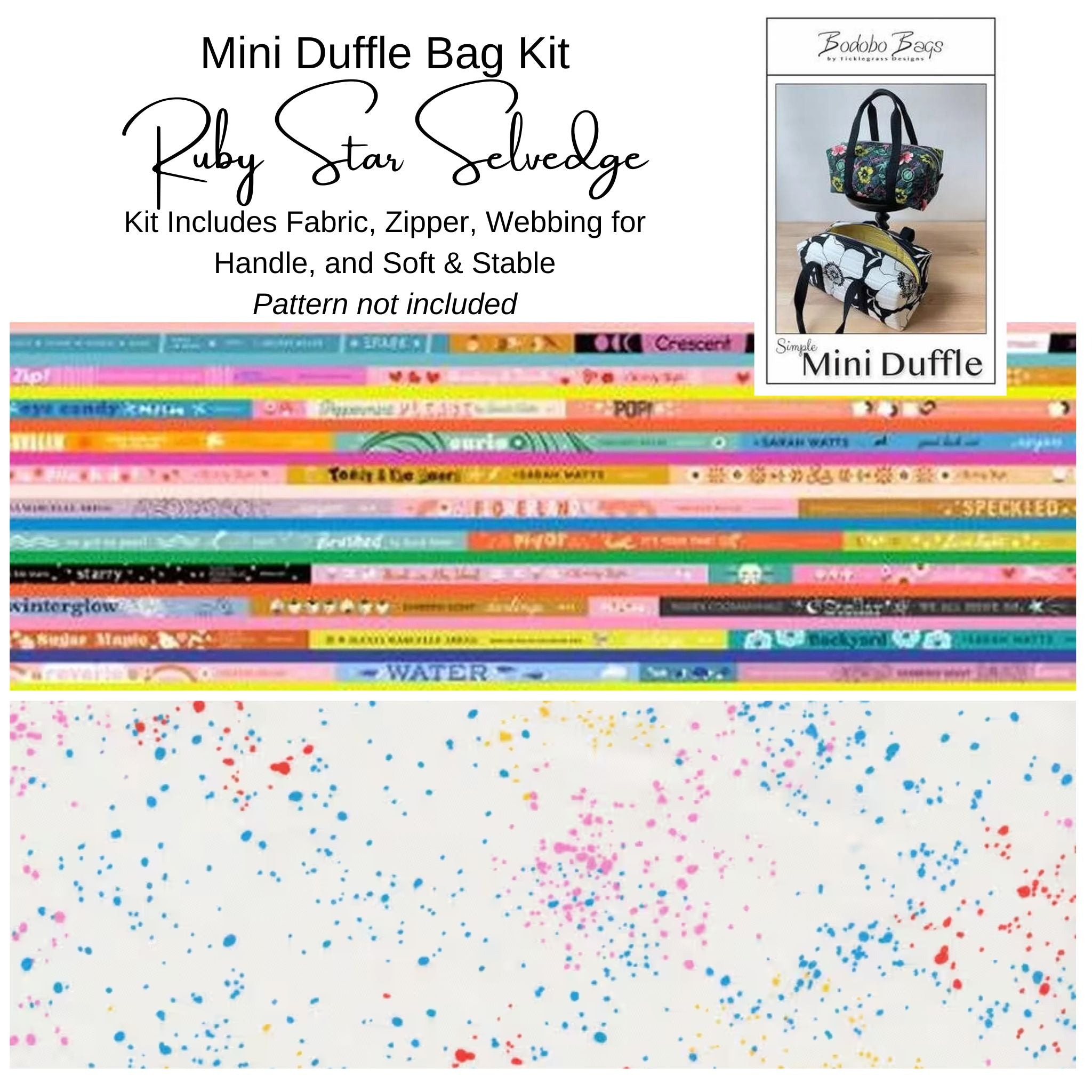 Kit: Mini Duffle - Pattern Sold Separately