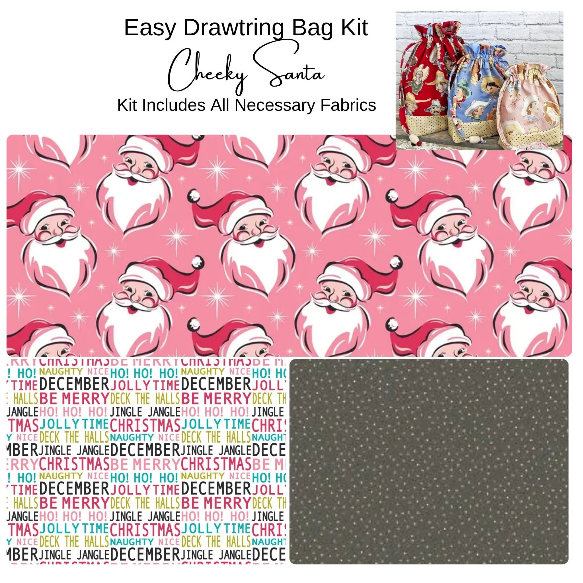 Kit: Easy Drawstring Bag | Multiple Colorways