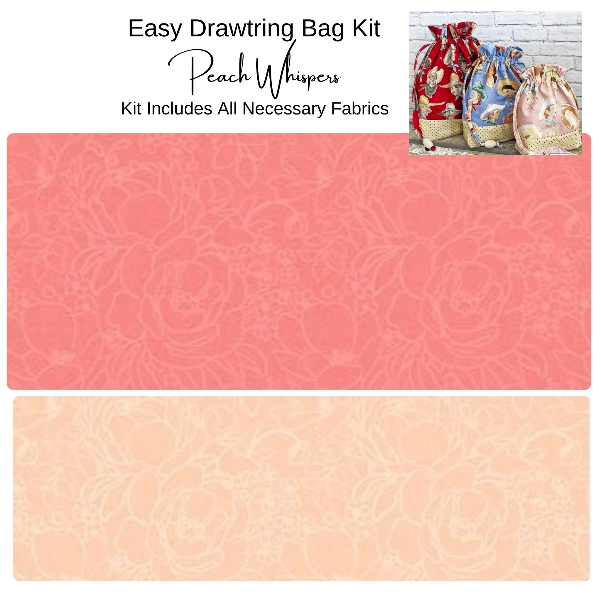 Kit: Easy Drawstring Bag | Multiple Colorways