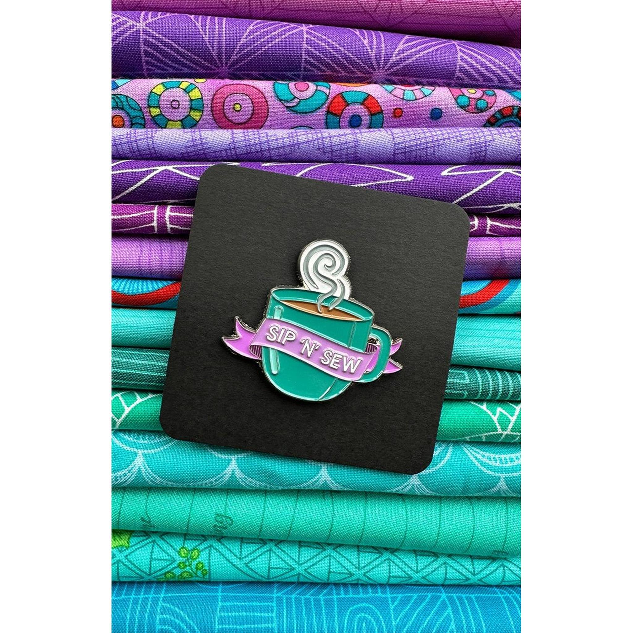 Sip 'N' Sew Mug Enamel Pin