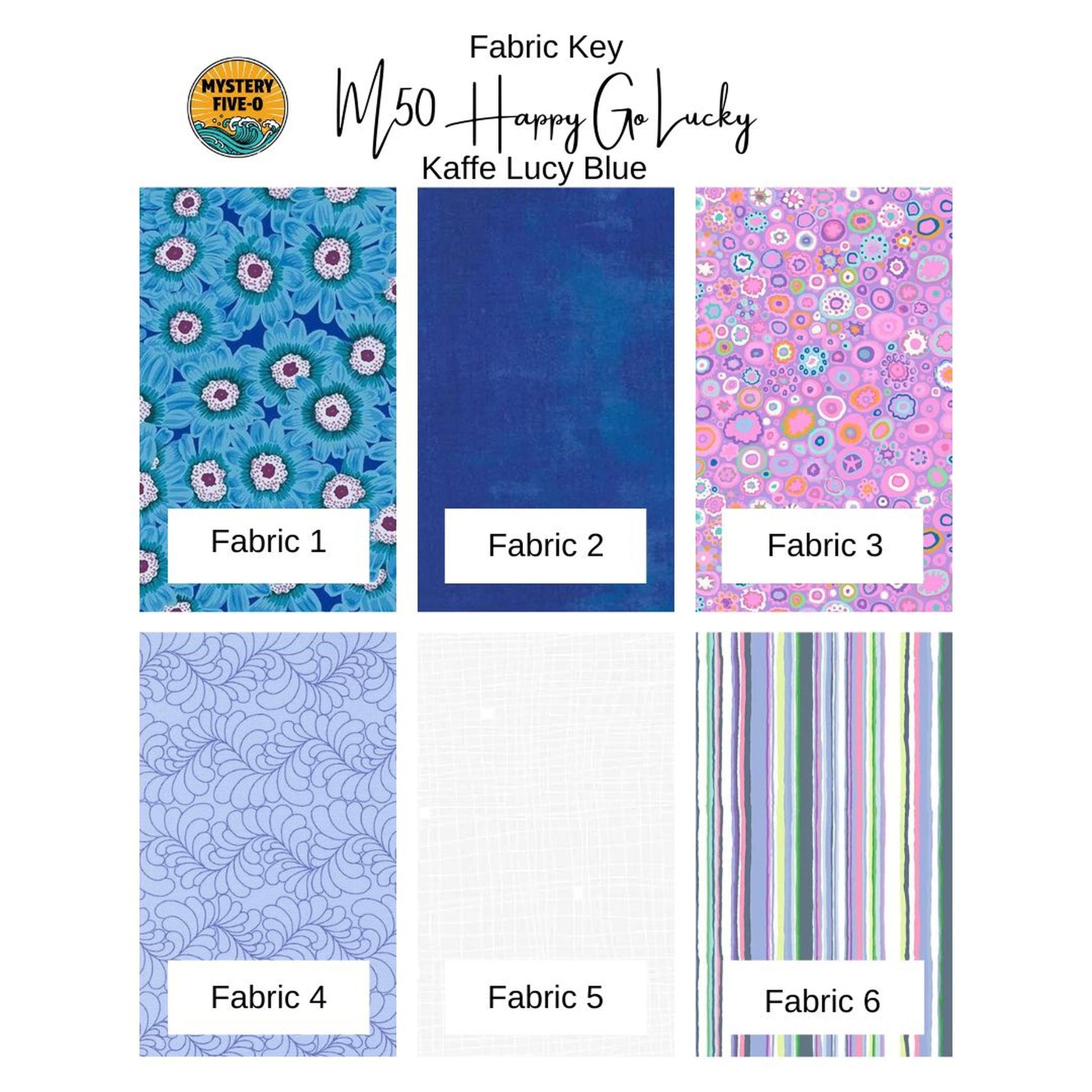 Kit: M50 Happy Go Lucky | Kaffe Lucy Blue