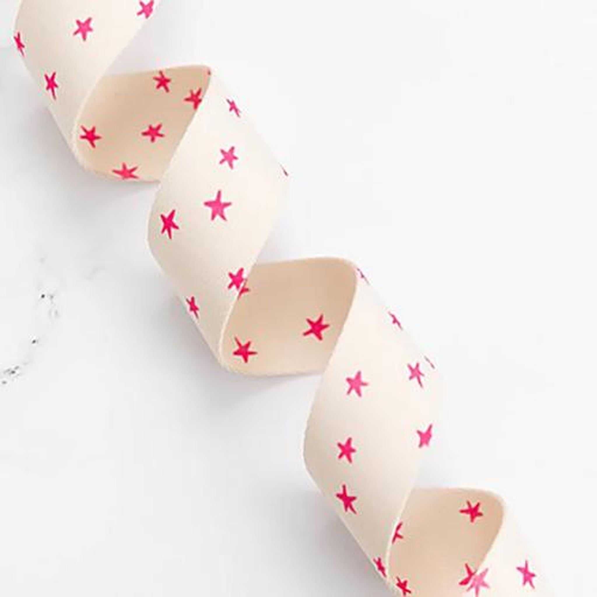 Starry Natural/Pink 1 1/2" Webbing