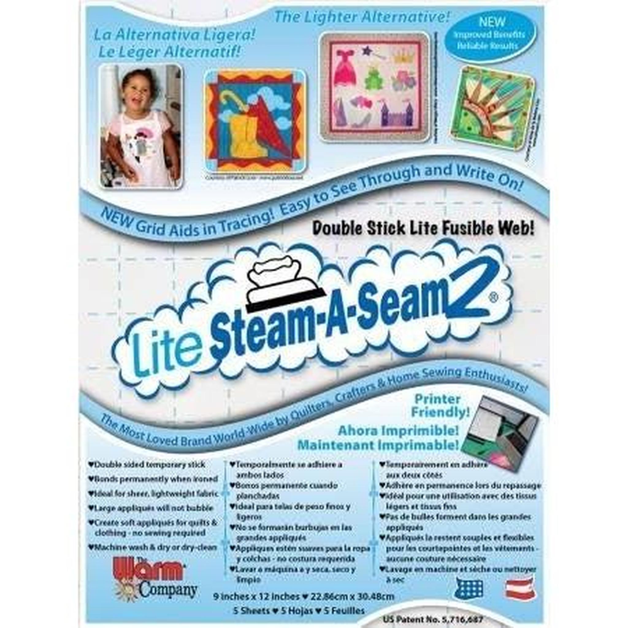 Steam A Seam Lite Pack (5) 9x12 Sheets