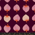 Strawberry by Kimberly Knight - Retro Canvas: Deep Plum