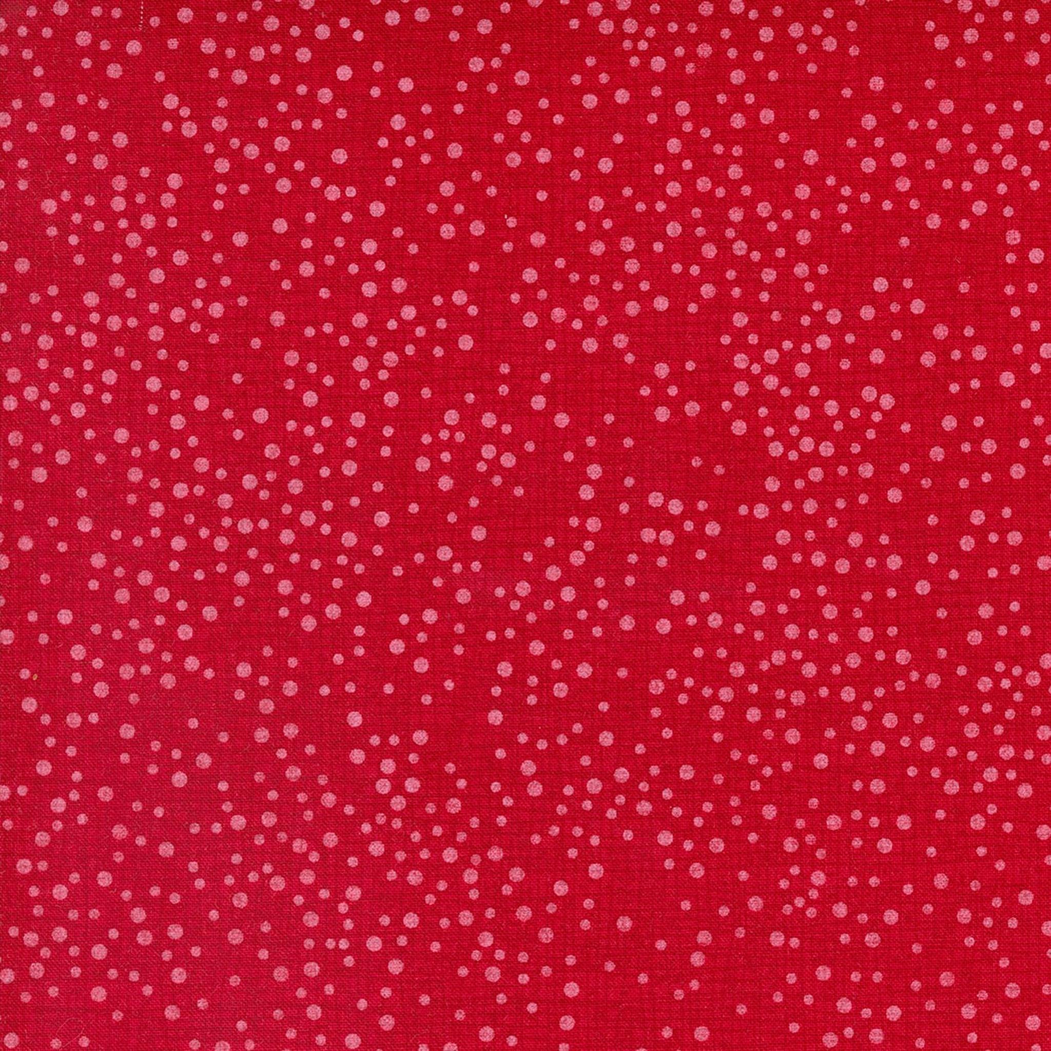 Superbloom Dotty Thatched Crimson by Robin Pickens