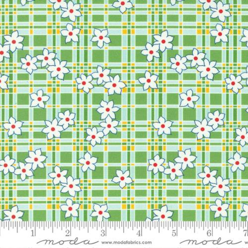 Sweet Melodies by American Jane - Green Plaid Floral