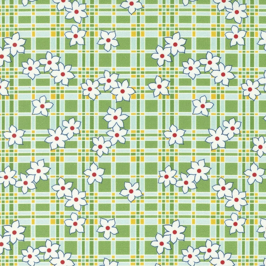 Sweet Melodies by American Jane - Green Plaid Floral