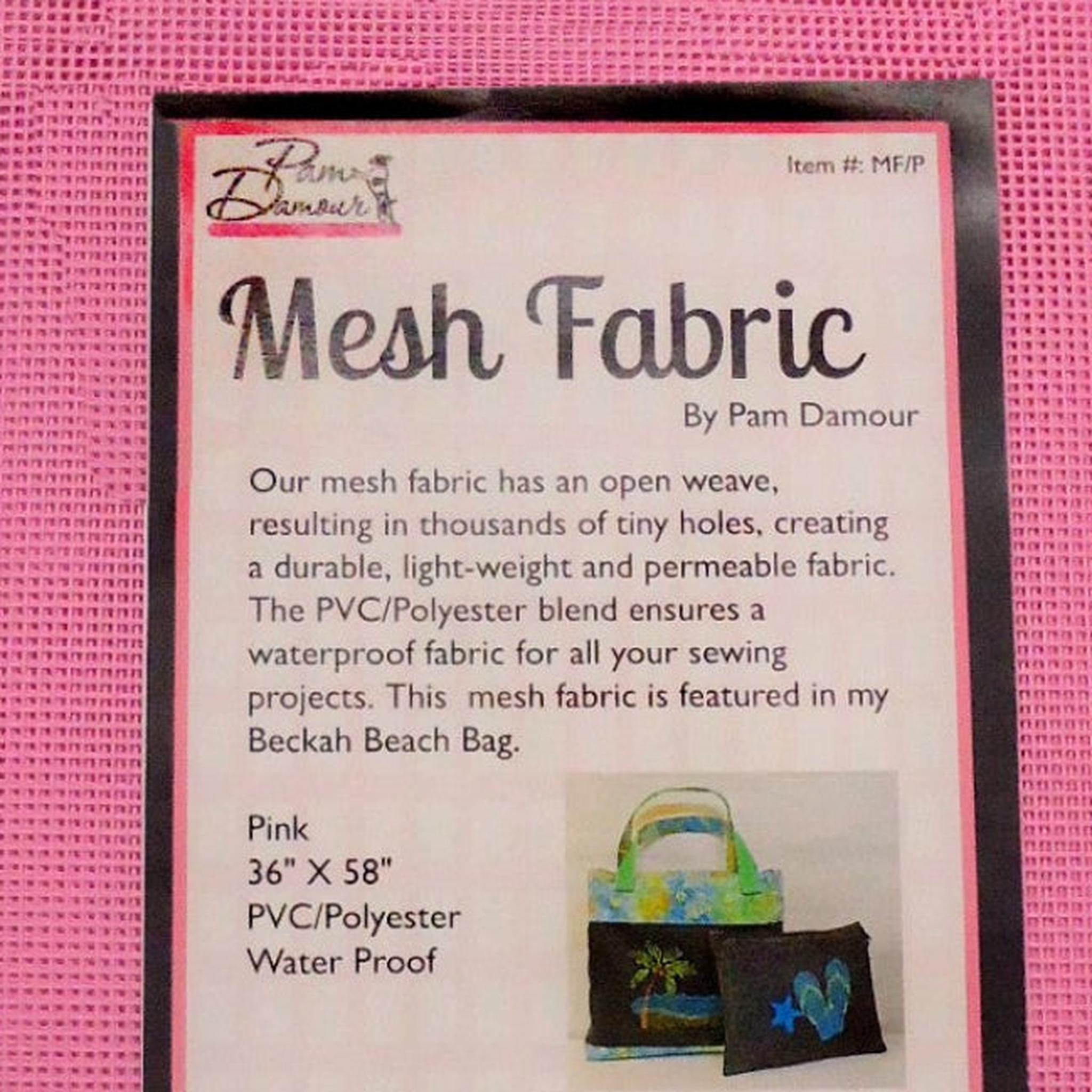Pink Mesh Fabric 36" x 58"