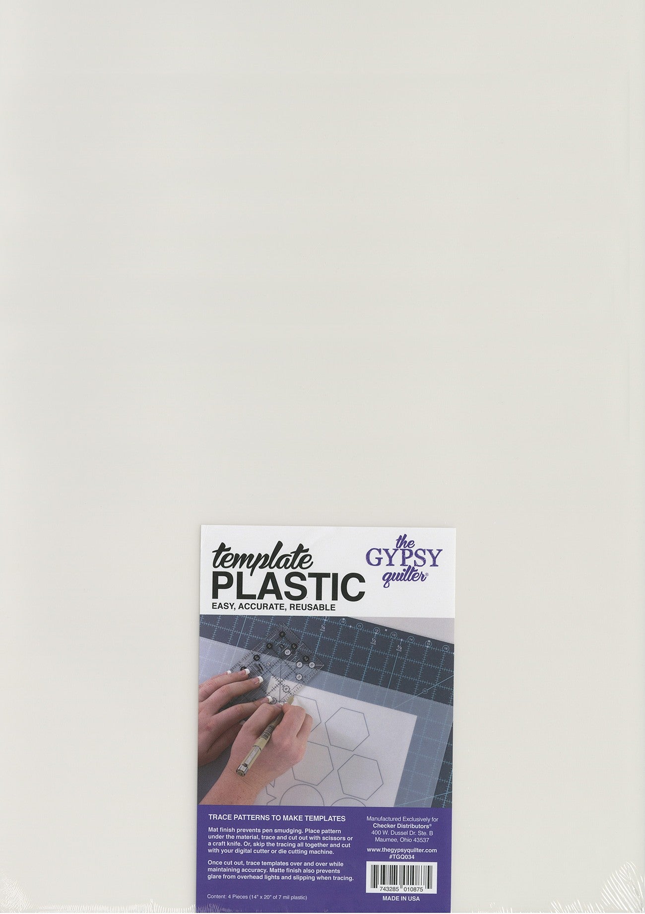 The Gypsy Quilter Template Plastic 14"x20" 4ct