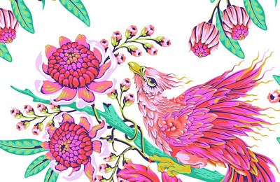 Tula Pink Hot Wings XL Quilt Block Project Bag